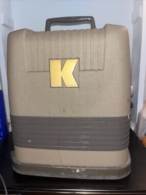 Vintage Keystone K-100G 8mm Film Projector w/ Cover and Reel - TESTED & WORKS